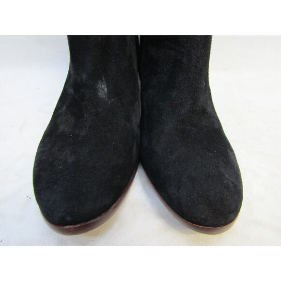 Sam Edelman Womens Size 9 M Black Suede Zip Ankle Fashion Boots Bootie - Picture 6 of 11